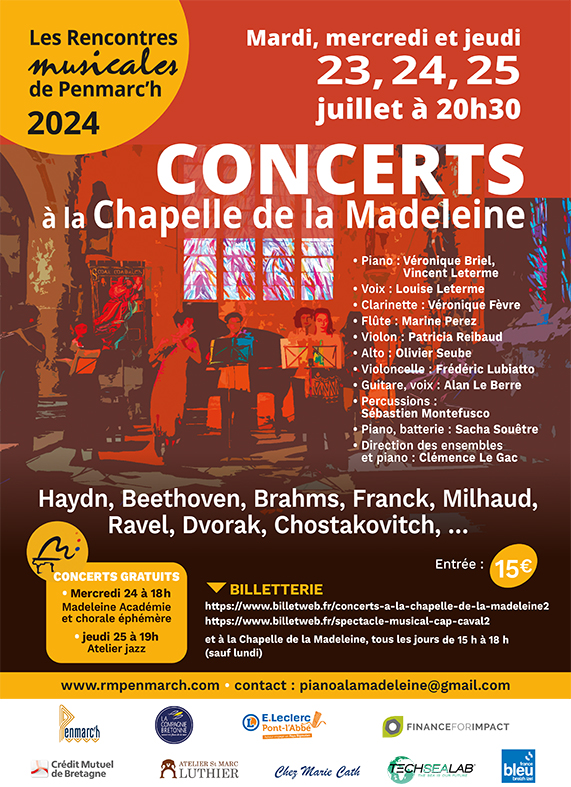 Concerts à la chapelle de la Madeleine