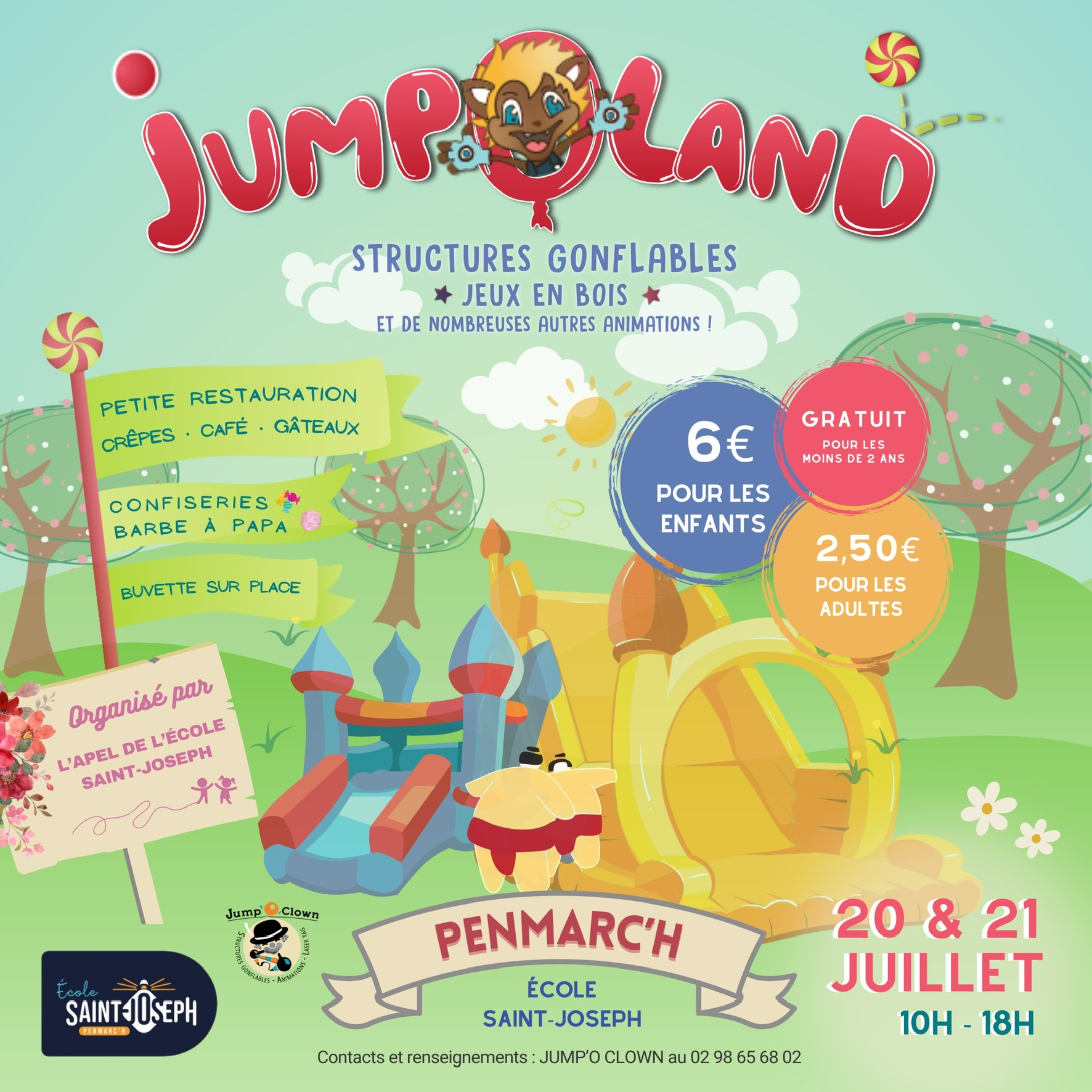 Jumpoland : structures gonflables et jeux en bois