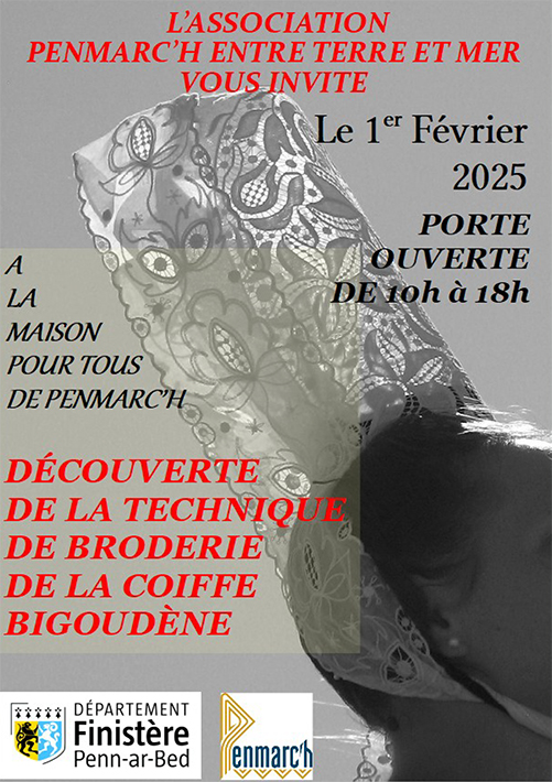 Découverte de la technique de broderie de la coiffe bigoudène